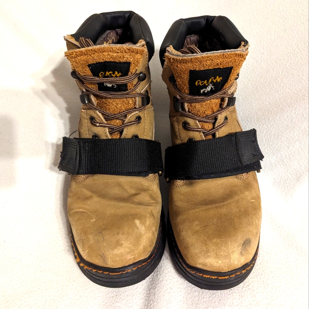 Cougarpaws Mens 11 Roofing Boots Tan